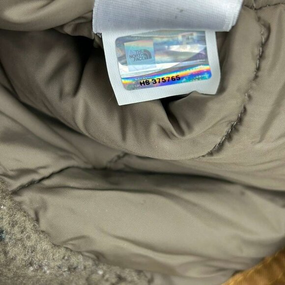 Vintage The North Face Women's Size XS Tan Hooded Parka Coat Button & Full Zip - Picture 9 of 16